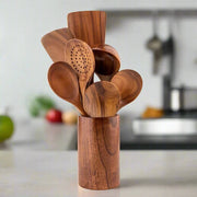 Wood & Spoon - Set di Utensili in legno 8 pz