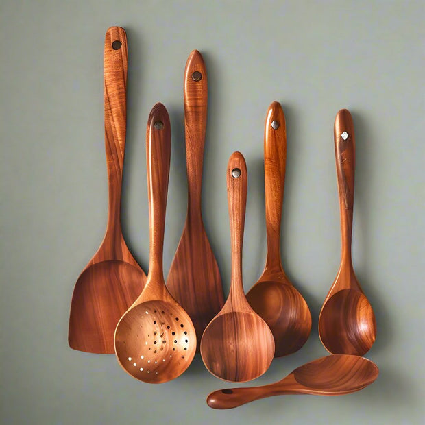 Wood & Spoon - Set di Utensili in legno 8 pz